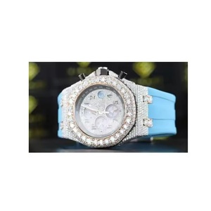 Suministro directo de fábrica Configuración automática elegante Iced Out Diamond Relojes para hombre disponibles a un precio asequible - Product Image 1