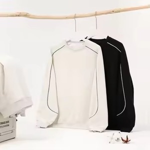 2025 Sweats à capuche Streetwear personnalisés en gros: sweats à capuche noirs de couleur unie, 33 couleurs, sweats à capuche pour hommes doublés de polaire de 345g - Product Image 1