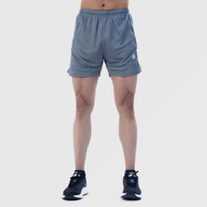 กางเกงขาสั้นออกกำลังกาย Stretch Ease XXS Sporty Gym Shorts ดีไซน์สั่งทำได้ ผลิตจากโพลีเอสเตอร์ เอวแบบรูดเชือก ปักโลโก้  ผ้าทอ ผ้าถัก มีสีเทาให้เลือก - Product Image 3