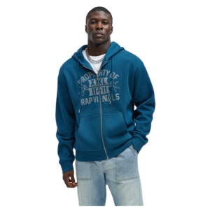 Sudaderas con capucha de lana para hombre de alta calidad 100% algodón 440gsm Heavyweight Loose Fit Zip Hoodies bordado personalizado impreso ecológico - Product Image 1