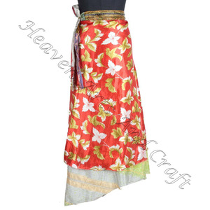 Latest Design Wrap Skirt Multi Colour With Flower Print Silk Wrap Skirts Manufacturer Wholesaler Silk Sarong Beach Pareo Long - Product Image 2