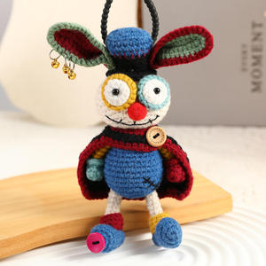 Muñeco de Conejo de Fieltro Hecho a Mano con Ganchillo, Colgante Creativo de Algodón, Adorno Colgante para Regalo - Product Image 4