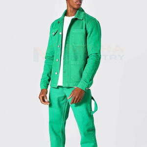 Dernier style, nouvelle arrivée, veste en jean pour homme, couleur personnalisée, coton et polyester, vente en gros de vestes en jean pour homme - Product Image 4