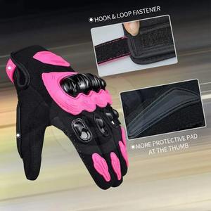 Guantes de moto personalizados para hombres y mujeres materiales de cuero con logotipo personalizado para deportes ciclismo guantes de carreras de motos - Product Image 2