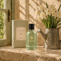 Flacon de parfum cylindrique 50ml 100ml vide, vaporisateur avec couvercle ruban coloré
