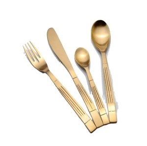 Collection d'ustensiles de cuisine élégante, ensemble de cuillères, fourchettes et couteaux en acier inoxydable moderne pour des repas quotidiens élégants - Product Image 6