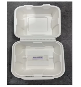 Fiambrera desechable sostenible de 13x6 Clamshell para catering, entrega de alimentos, comidas rápidas - Product Image 4