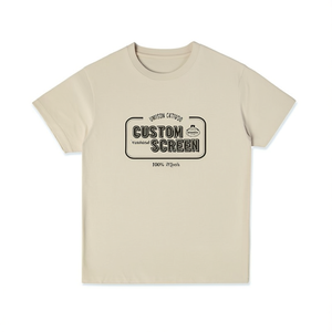 T-Shirt Unisex 210GSM 100% Cotone, Maglietta Casual Oversize con Logo Personalizzato Stampato sul Davanti - Product Image 2