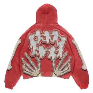 Nouveauté : Sweat-shirts oversize personnalisés style streetwear, effet usé, pour l'hiver, pour hommes, lavage à l'acide, 100% coton biologique, respectueux de l'environnement - Product Image 1