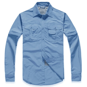 Camisas Polo Tácticas de Manga Larga para Hombre, de Secado Rápido, Antiarrugas, de Alto Rendimiento, con 3 Botones, Diseño Sólido, Tejido 100% - Product Image 6