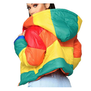 Unisex Custom Puffer <b>Jacket</b> for Plus Size <b>Men</b> and Women Breathable Face-Down Style with Windproof Feature for Winter Season - Product Image 3