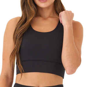 Best-seller Soutien-gorge de sport personnalisé pour femmes Vêtements de sport de haute qualité pour adultes avec logo sur le devant - Product Image 1