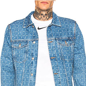 Customized <b>Mens</b> Denim <b>Jacket</b> Stand Collar Cheap Wholesale Distressed <b>Jackets</b> <b>Men</b> Fashion Autumn Outwear Large Stock Available - Product Image 5