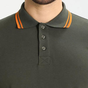 Polos de golf para hombre, alta calidad, 100% poliéster, transpirable, informal, de ajuste regular, con cuello, polos personalizados sólidos - Product Image 4