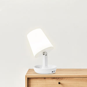 10-Level Brightness Adjustable LED Mood <b>Lamp</b>/Feeding <b>Lamp</b>/Mobile/<b>USB</b> Charging/Convenient Remote Control/Dim Timer White Plastic - Product Image 6