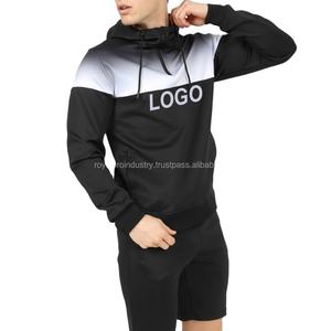 Conjunto corto ajustado con capucha para hombre, diseño transpirable de calidad superior, superventas, chándales personalizados para verano, Conjunto de camiseta para hombre - Product Image 1