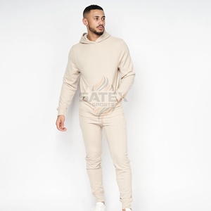 Survêtement décontracté à capuche pour homme de haute qualité, motif uni élégant, personnalisable, confortable, logo couleur, hiver, grande taille - Product Image 5
