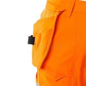 Short de travail en toile à taille moyenne pour hommes, style personnalisé, motif uni, respirant, décontracté, fabriqué sur commande en gros, vêtements de travail - Product Image 4