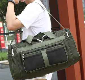 กระเป๋าดัฟเฟิลทรงสี่เหลี่ยมกันน้ำใช้ในยิมของผู้หญิงกระเป๋าโท้ทสีชมพูโลโก้ออกแบบได้ตามต้องการมีช่องเปียกและซับในทำจากไนลอน - Product Image 5