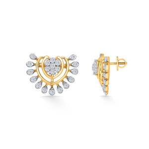 Pendientes de Aro con Corazón de Oro de 14k y 18k para Mujer, Oro Rosa o Blanco, Regalo de Compromiso Moderno - Product Image 3