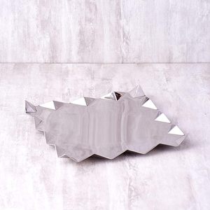 Bulk Price Stylish <b>Bowl</b> Silver <b>Metal</b> Square Platter Home Table Decor - Product Image 5
