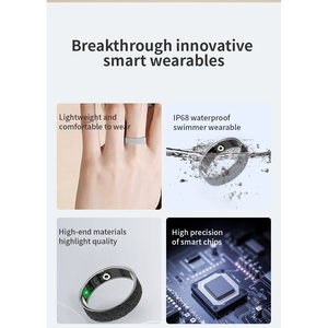 Anillo Inteligente V3 de Acero Inoxidable IP68 Resistente al Agua, Monitor de Ritmo Cardíaco, Monitor de Sueño, Monitor de Actividad Física, Sensor de Oxígeno en Sangre, Control por Aplicación - Product Image 5