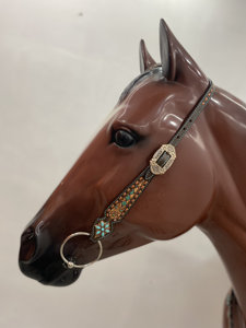 Leather Horse Tack Set Headstall Breast Plate Genuine Leather Lightweight Seasonal Horse Ridding Items From Direct Factory - Product Image 5