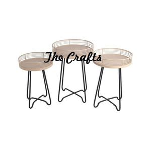 Bandeja de servicio de hierro y vidrio de primera calidad con soporte Bandeja y soporte decorativos de tamaño y forma personalizados - Product Image 4