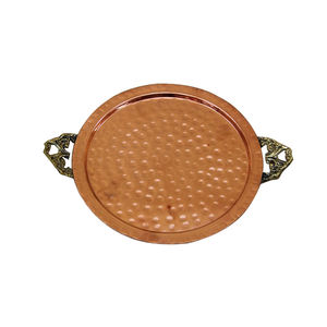 Bandeja de servicio de acabado de níquel de alta calidad, precio al por mayor, bandeja decorativa, bandeja de Metal para servir desayuno de uso multiusos - Product Image 5