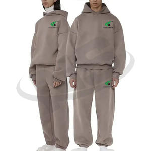 Nueva llegada al por mayor para hombre chándales de punto de algodón de alta tecnología polar Jogger conjunto de dos piezas ropa deportiva al aire libre - Product Image 1