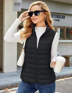 Venta Directa de Fábrica, Chaleco Acolchado con Cierre y Cuello en V, Personalizable, Transpirable, de Alta Calidad, para Hombre, Invierno, Casual - Product Image 1