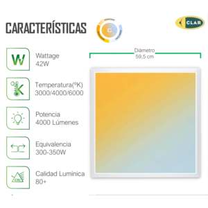 สำหรับไฟแผง LED ฟิลิปส์ 42W รุ่น Flex Sheet ขนาด 60x60 มม. 4620 ลูเมน CCT พร้อมไดรเวอร์ - Product Image 1