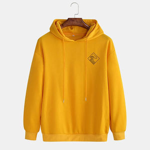 Unisex 350g de alta calidad de lana de gran tamaño recortada Sudadera con capucha 100% algodón invierno Puff estampado bordado sudaderas con capucha personalizadas para hombres - Product Image 4