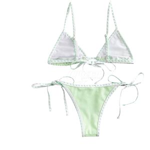 Ensemble de bikini pour femmes à col en V, vêtements de plage, vente en gros, ensemble de bikini pour femmes personnalisé, imprimé animal, tissu doux - Product Image 2