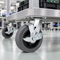 Fabricant de roulettes robustes en TPR, pivotantes et fixes, de 4, 5, 6 et 8 pouces, roulettes industrielles ESD à usage intensif