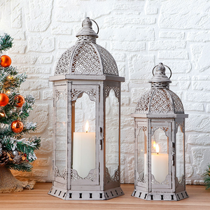 โคมไฟโลหะสไตล์อินเดียคลาสสิกคุณภาพพรีเมี่ยมโคมไฟเทียนดีไซน์ใหม่สำหรับตกแต่ง - Product Image 4