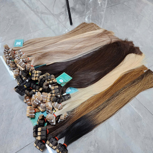 Extensions de cheveux vietnamiens Gugu de qualité supérieure, 100% cheveux humains vierges, style à clipser, ultra-lisses, mèches de couleur, haute qualité - Product Image 5