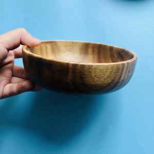 ชามไม้อะคาเซียขนาดเล็ก14X4ซม.,ชุดอุปกรณ์อาหารเย็นแบบเวียดนามงานหัตถกรรมผลิตในเวียดนาม - Product Image 4