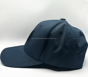 Summer Baseball 6 Panel Cap OEM ODM Custom Logo Embroidery Flat Brim Adjustable Vintage Wash High Quality Acrylic <b>Hat</b> - Product Image 3