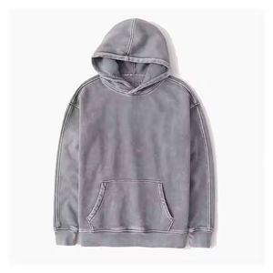 Vente chaude Hommes Acide Lavé Surdimensionné Hoodies Logo Personnalisé Impression Streetwear Sweat À Capuche Soleil Faded Service OEM - Product Image 1