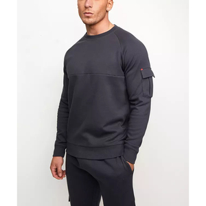 Sudadera de Cuello Redondo para Hombre, Estilo Hip Hop, 100% Algodón, Felpa, Holgada, Informal, para Invierno, OEM, Marca Privada, Venta al Por Mayor - Product Image 2