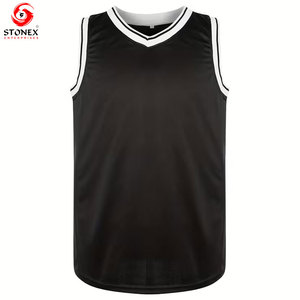 Camiseta sin Mangas Premium con Cuello en V para Hombre, Diseño de Logotipo Personalizado, Ligera, Transpirable, Ecológica, de Secado Rápido, Poliéster/Algodón, Servicios OEM - Product Image 2
