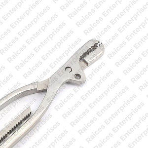 Instrumento médico, fórceps ortopédicos de sujeción de huesos, mango curvo personalizado completo, fórceps quirúrgicos de sujeción de huesos de acero inoxidable - Product Image 5