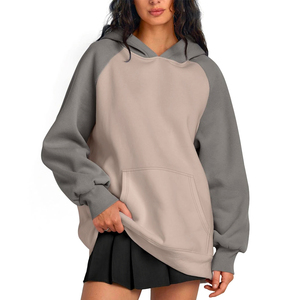 Ropa de calle de alta calidad, Sudadera con capucha Unisex para mujer, 100% de algodón, otoño, con capucha, antipilling, transpirable, bolsillos con logotipo personalizado - Product Image 1