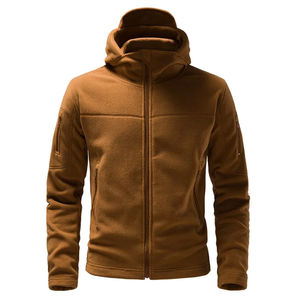 Chaqueta cortavientos/Softshell transpirable a la moda para hombre, nueva ropa de abrigo con capucha para exteriores con cierre de cremallera, tallas para invierno - Product Image 1