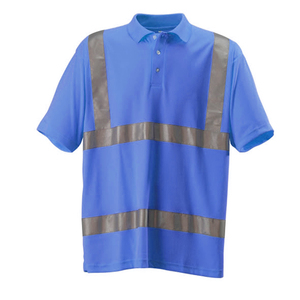 High Visibility Reflective Safety Work <b>Shirt</b> Men Uniform Construction Workwear Half Sleeve Industrial Protective Hi Vis Clothing - Product Image 1