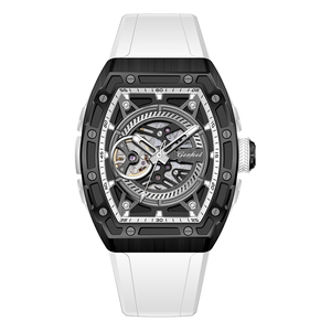 Luxury <b>Rubber</b> Band <b>Watch</b> Sports Mens <b>Watch</b> Stainless Steel Fashion ZH-343 Mechanical Wristwatches OEM ODM - Product Image 1