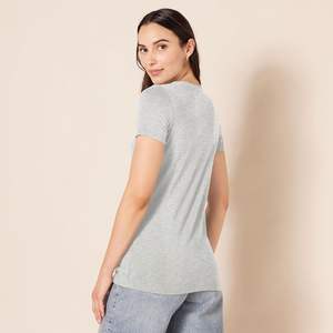 Camiseta de Verano para Mujer, Talla Grande, Ajustada, Transpirable, de Secado Rápido, Ecológica, de Spandex/Algodón, Ligera, Elástica y Suave - Product Image 2