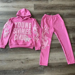 Ensemble décontracté pour femme, ensemble jogging, tenue deux pièces, vêtements, ensemble zippé surdimensionné, ensemble ample pour femme, survêtement coupe-vent - Product Image 3