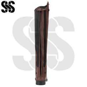 Bottes d'équitation en cuir confortables, tendance, durables et élégantes, bottes hautes d'équitation, chaussures d'écurie, bottes de randonnée, amortissantes - Product Image 2